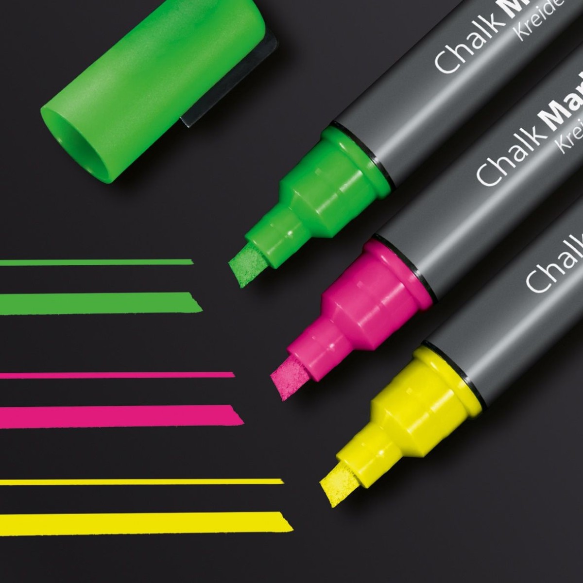 GL182 - Sigel - Chalk Marker 50, chisel tip 1-5 mm - Multicolor