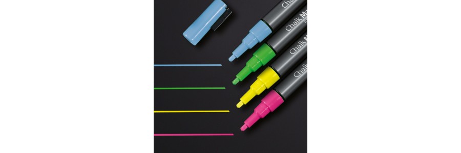 GL179 - Sigel - Chalk Marker 20, round tip 1-2 mm - Multicolor