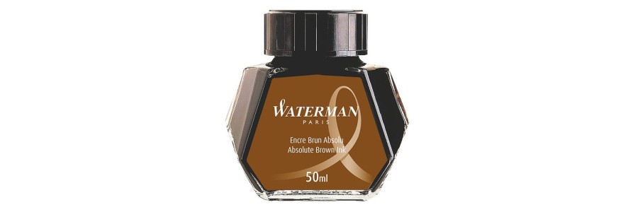 Waterman - Flacone inchiostro - Absolte Brown