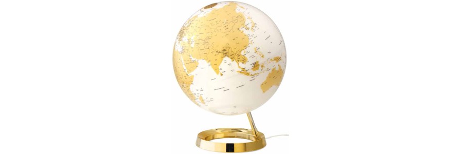 Atmosphere - Globo con luce - Metal Gold