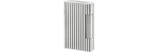 Dupont - 020802 - Accendino Initial - White bronze Linee