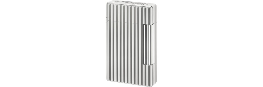Dupont - 020802 - Initial Lighter - White bronze Linee
