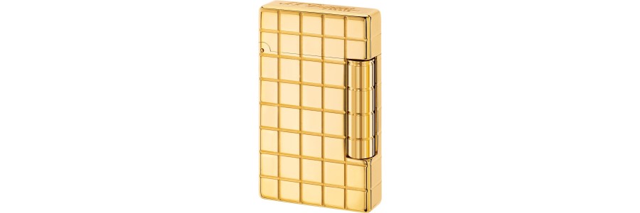 Dupont - 020801 - Initial Lighter - Golden bronze Quadri