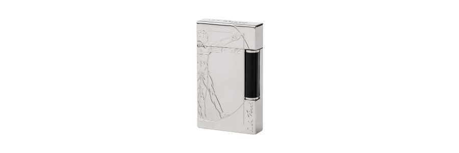 Dupont - 016162 - 2 Line Lighter - Vitruvian Man Premio