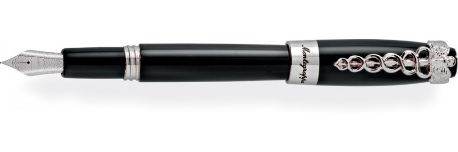 Montegrappa - Caduceus - Black Fountain Pen Montegrappa - Caduceus - Black Fountain Pen